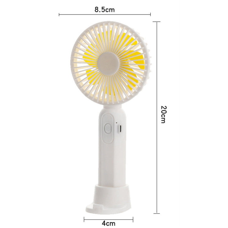 M9 Handheld Mini Fan Outdoor USB Charging Desktop Fan 1500mAh(White) - Consumer Electronics by buy2fix | Online Shopping UK | buy2fix