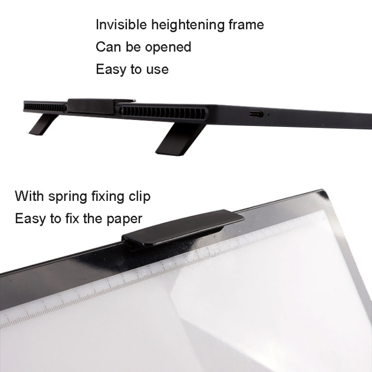 A4-D28B Rechargeable Copy Desk Drawing Board, Specification: With Charging Line+AU Plug Adapter - Consumer Electronics by buy2fix | Online Shopping UK | buy2fix