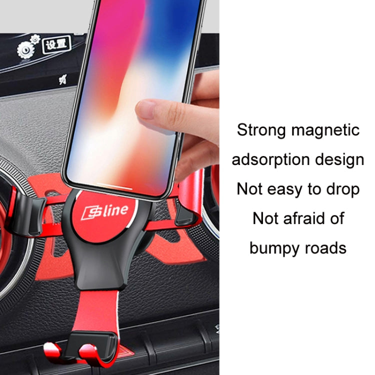 For Audi Car Strong Magnetic Phone Holder(A3/S3 Stand 1 Silver) -  by buy2fix | Online Shopping UK | buy2fix