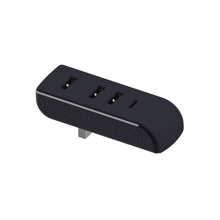For Tesla Model 3/Y Car AH37 3 USB  +1 Type-C/USB-C Port Hub Docking Station(Black) -  by buy2fix | Online Shopping UK | buy2fix