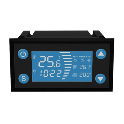 W-1213 Intelligent Digital Display Fish Tank Climbing Pet Thermostat Planting Hatch Breeding Temperature Controller(Black) - Thermostat & Thermometer by buy2fix | Online Shopping UK | buy2fix