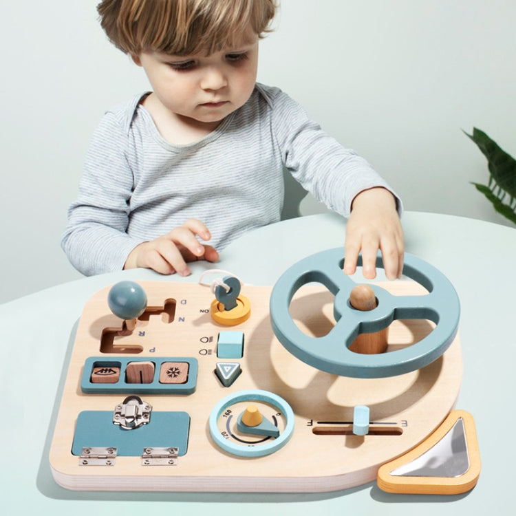 Montessori Education Steering Wheel Simulation Busy Board Children Puzzle Toys - Early Education Toys by buy2fix | Online Shopping UK | buy2fix