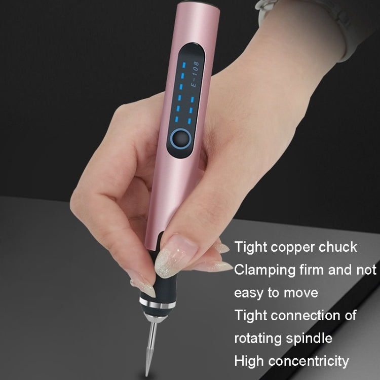 SNJ-3681 Mini Engraving Pen Wireless Polishing Electric Grinder(Rose Gold Carving Template Set) - Abrasive Tools & Accessories by buy2fix | Online Shopping UK | buy2fix