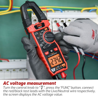 TASI TA811C Clamp Meter High Accuracy AC DC Voltage Ammeter - Digital Multimeter by TASI | Online Shopping UK | buy2fix