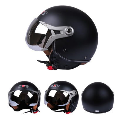 GXT Electric Vehicle Half Cover Helmet Four Seasons Retro Helmet, Size: XL(Painted White Red Stripes) - Helmets by GXT | Online Shopping UK | buy2fix