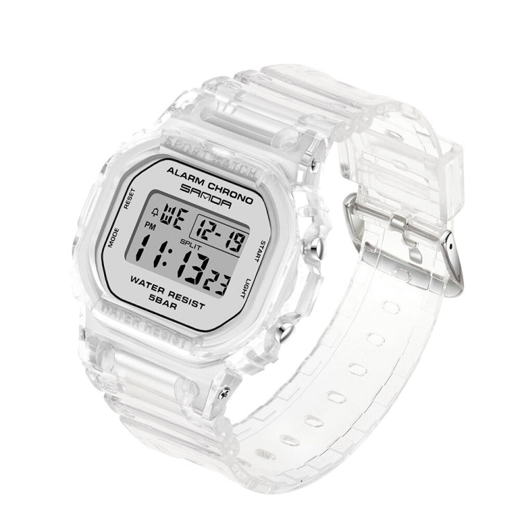 SANDA 2009 Multifunctional Sports Waterproof Calendar Watch(Silver) - Sport Watches by SANDA | Online Shopping UK | buy2fix