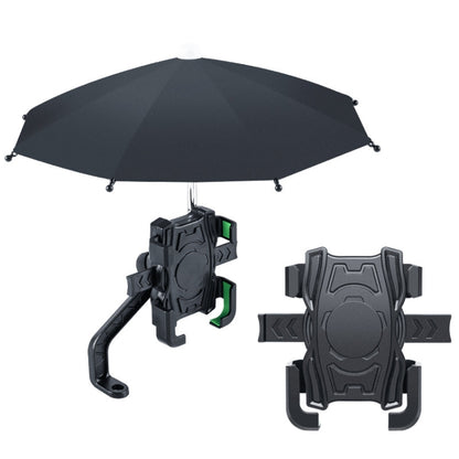 Motorcycle Waterproof Sunshade Umbrella Mobile Phone Navigation Bracket(Rearview Mirror) - Holder by buy2fix | Online Shopping UK | buy2fix