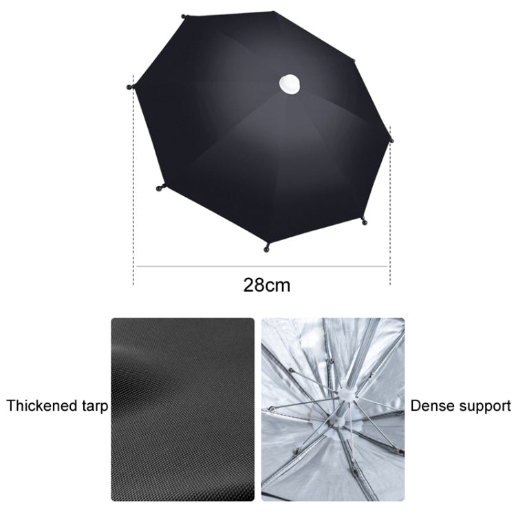 Motorcycle Waterproof Sunshade Umbrella Mobile Phone Navigation Bracket(Handlebar) - Holder by buy2fix | Online Shopping UK | buy2fix