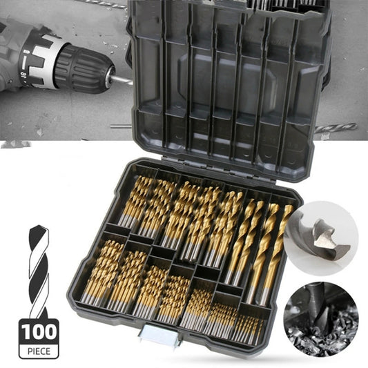 99-in-1  Titanium Drill Bit Set High-Speed Steel Drill Bits - Drill & Drill Bits by buy2fix | Online Shopping UK | buy2fix