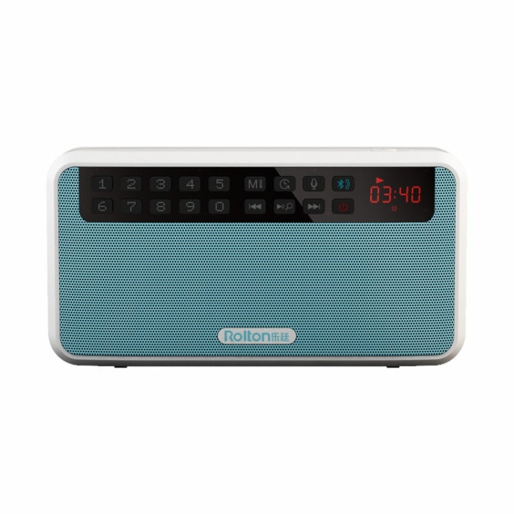 Rolton E500 Bluetooth Speaker 2.1-Channel Built-In Microphone Supports FM Radio(Blue) - Mini Speaker by Rolton | Online Shopping UK | buy2fix
