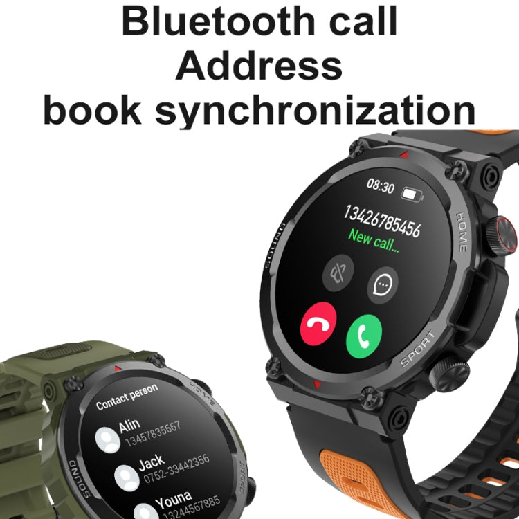 S56T Heart Rate/Blood Oxygen/Sleep Monitoring Bluetooth Call Outdoor Waterproof Smart Watch(Blue) - Smart Watches by buy2fix | Online Shopping UK | buy2fix