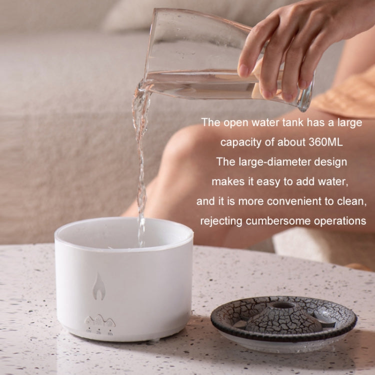 Volcanic Essential Oil Aroma Diffuser Ultrasonic Air Humidifier, Model: Monochrome(EU Plug) - Air Purifiers & Accessories by buy2fix | Online Shopping UK | buy2fix