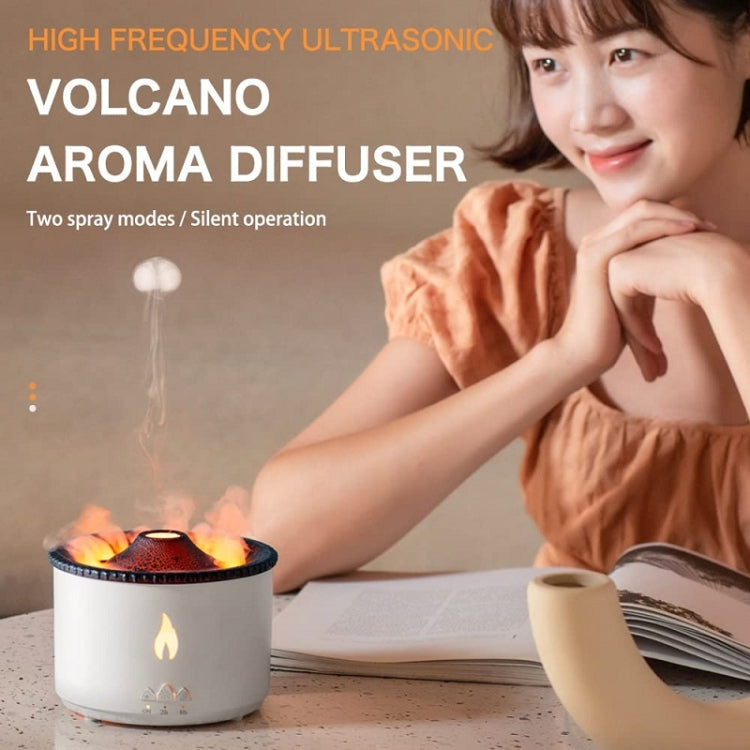 Volcanic Essential Oil Aroma Diffuser Ultrasonic Air Humidifier, Model: Full Split Remote Control(EU Plug) - Air Purifiers & Accessories by buy2fix | Online Shopping UK | buy2fix