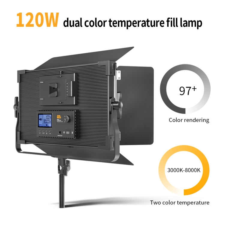 Pixel P45pro High Bright Dual Color Temperature Fill Light 120W Normal Bright Studio Camera Soft Light(A Set With AU Plug Adaptor) -  by Pixel | Online Shopping UK | buy2fix