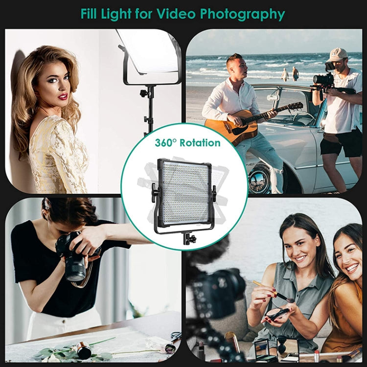 Pixel P45C RGB Dual Color Temperature Fill Light Live Photography Portable Outdoors 80W Square Soft Light(Single Lamp With Baffle+EU Plug Adapter) -  by Pixel | Online Shopping UK | buy2fix