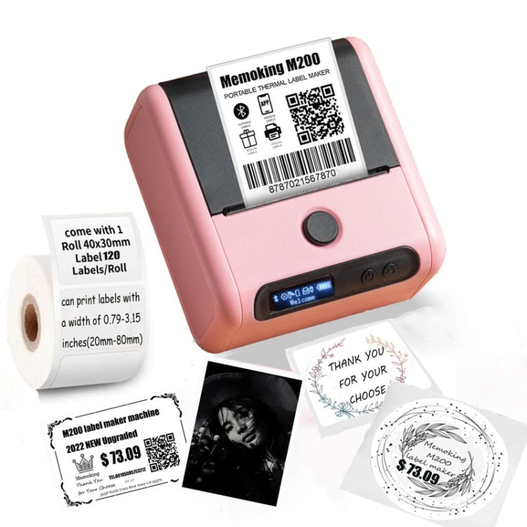 Phomemo M200 QR Code Tag Handheld Portable Bluetooth Thermal Label Printer(Black) - Printer by Phomemo | Online Shopping UK | buy2fix