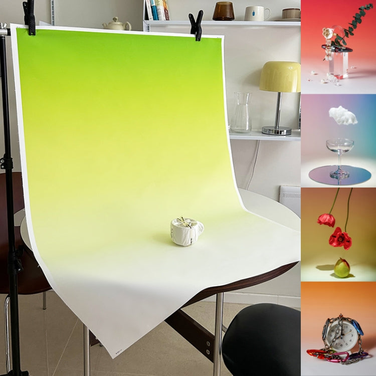 78x104cm Gradient Background Paper Photography Portrait Photo Props(Sunset And Sea) - Gradient Color by buy2fix | Online Shopping UK | buy2fix