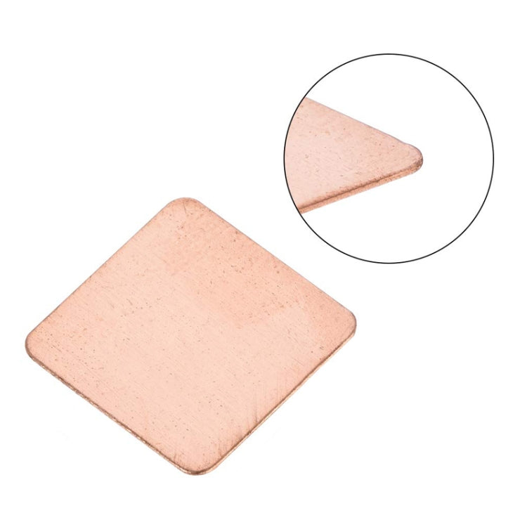 20pcs Laptop Cooling Copper Heat Sink Thermal Conductive Tabs Cell Phone Computer Graphics Card Heat Sinks 20x20x1.0mm - Others by buy2fix | Online Shopping UK | buy2fix