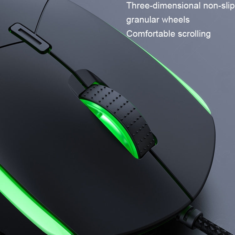 IMICE T30 Wired E-Sports Gaming Mouse LED Luminous Colorful Programmable 6D Mouse(Black) - Wired Mice by iMICE | Online Shopping UK | buy2fix