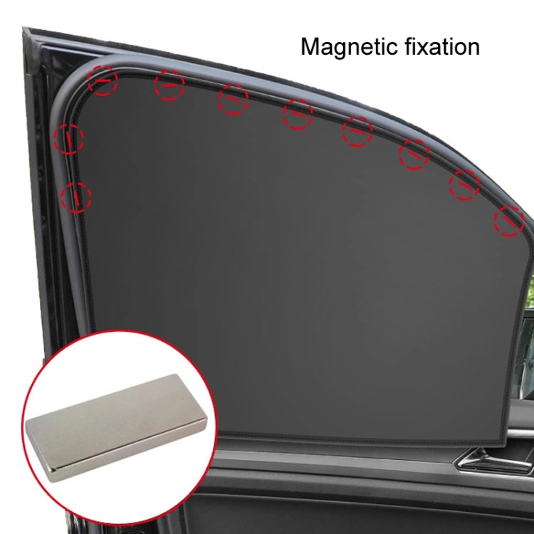 Heat-insulating Opaque Vinyl Coated Magnetic Car Curtains, Style: Titanium Silver Principal Driver - Window Foils & Solar Protection by buy2fix | Online Shopping UK | buy2fix