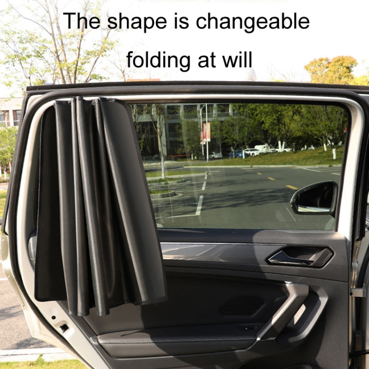 Heat-insulating Opaque Vinyl Coated Magnetic Car Curtains, Style: Full Blackout Rear Row - Window Foils & Solar Protection by buy2fix | Online Shopping UK | buy2fix