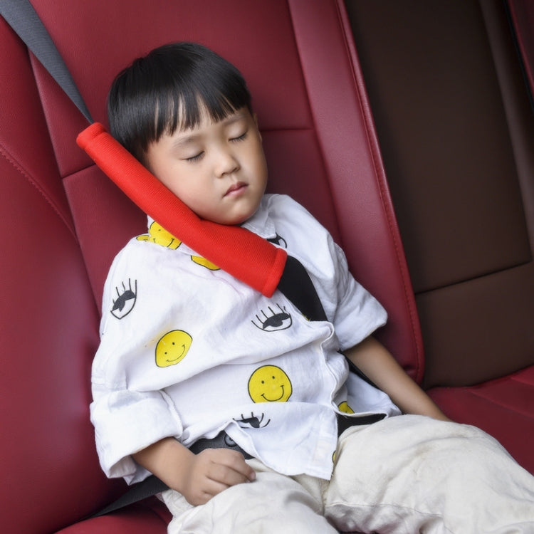 Car Seat Belts Soft Plush Shoulder Pads(Red) - Seat Belts & Padding by buy2fix | Online Shopping UK | buy2fix