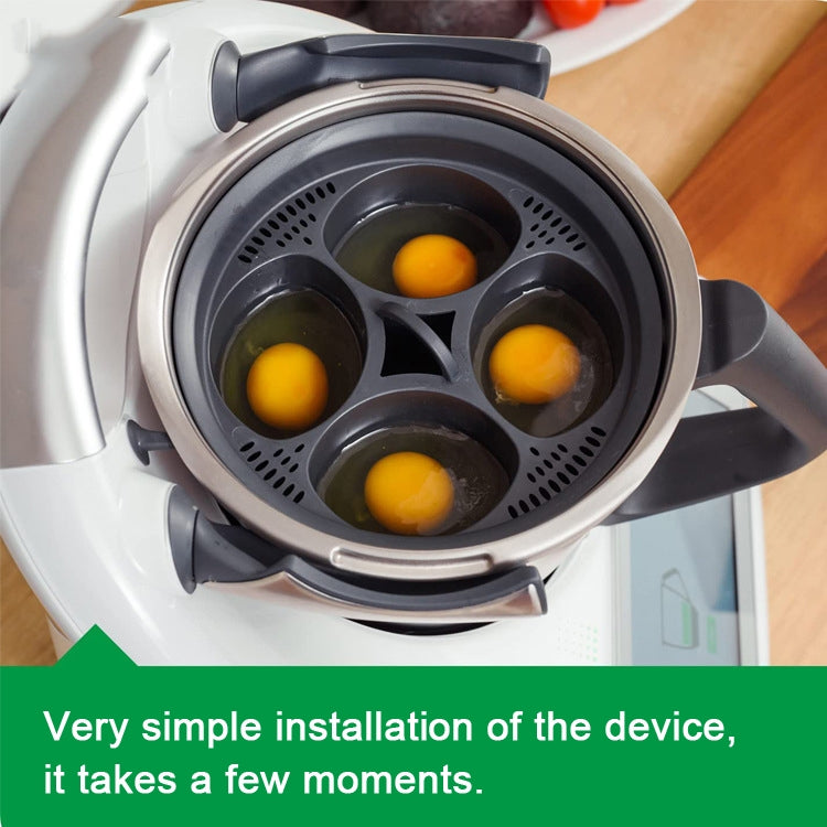 4 -in-1 Egg Cooker For Thermomix TM5 TM6 Multifunction Pot Steamer Tray - Kitchen Machine Accessories by buy2fix | Online Shopping UK | buy2fix