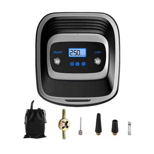 12V Metal Cylinder Smart Digital Display Portable Mini Tire Pump, Specification: No. 30 Automatic Charging Stopping - Inflatable Pump by buy2fix | Online Shopping UK | buy2fix