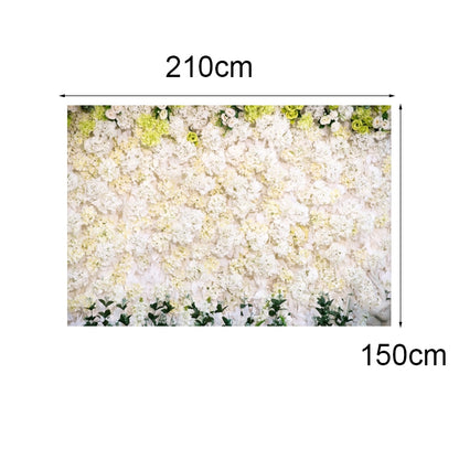 2.1 X 1.5m Festive Photography Backdrop 3D Wedding Flower Wall Hanging Cloth, Style: C-1856 - Valentines Day by buy2fix | Online Shopping UK | buy2fix