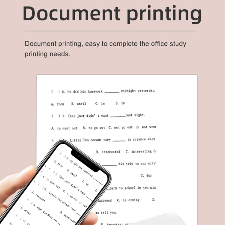X6 200DPI Student Homework Printer Bluetooth Inkless Pocket Printer White Printing Paper x1 - Printer by buy2fix | Online Shopping UK | buy2fix