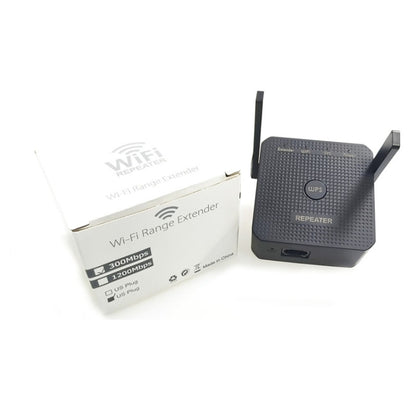 2.4G 300M Wifi Repeater Wifi Extender Wifi Amplifier With 1 LAN Port UK Plug - Broadband Amplifiers by buy2fix | Online Shopping UK | buy2fix