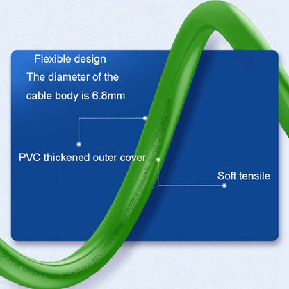 25m CAT6 Double Shielded Gigabit Industrial Cable Vibration-Resistant And Highly Flexible Drag Chain Cable - Lan Cable and Tools by buy2fix | Online Shopping UK | buy2fix