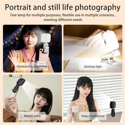 LED Mobile Phone Live Beauty Fill Light USB Charging Camera Pocket Light(Black) - Selfie Light by buy2fix | Online Shopping UK | buy2fix