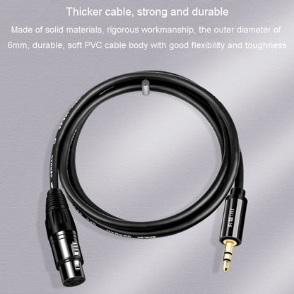 JINGHUA 3.5mm Male To XLR Female Microphone Cable Computer Mixer Audio Cable, Length: 5m - Microphone Audio Cable & Connector by JINGHUA | Online Shopping UK | buy2fix