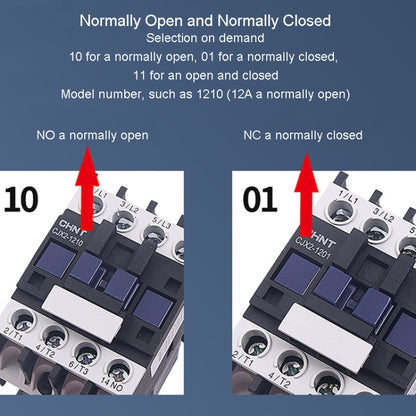 CHNT CJX2-8011 80A 220V Silver Alloy Contacts Multi-Purpose Single-Phase AC Contactor - Relays by CHNT | Online Shopping UK | buy2fix