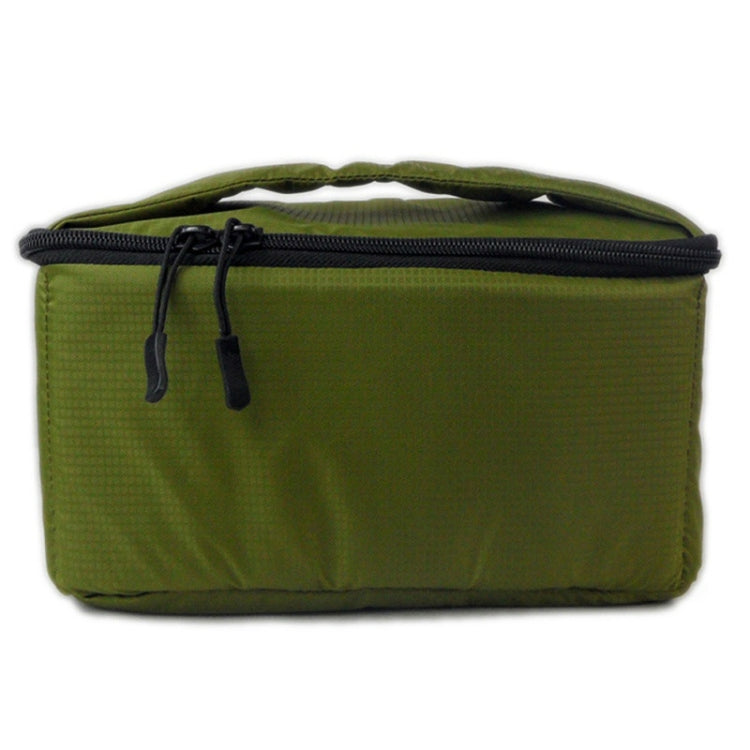 Water-resistant DSLR Padded insert Case Waterproof Zipper Removable Partition Camera Bags(Army Green) - Camera Accessories by buy2fix | Online Shopping UK | buy2fix