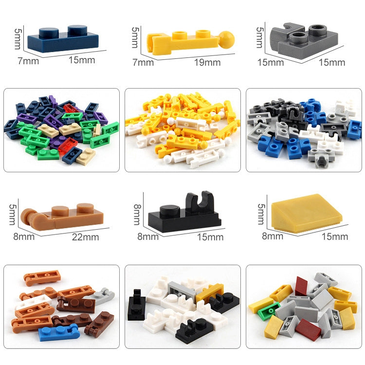 1000 in 1 Intelligent Toys DIY ABS Material Building Blocks with 4 Random Toy Persons, Random Color Delivery - Building Blocks by buy2fix | Online Shopping UK | buy2fix