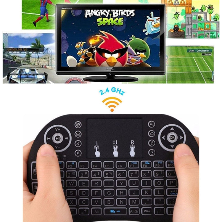 Support Language: German i8 Air Mouse Wireless Keyboard with Touchpad for Android TV Box & Smart TV & PC Tablet & Xbox360 & PS3 & HTPC/IPTV - MINI PC Accessories & Gadgets by buy2fix | Online Shopping UK | buy2fix