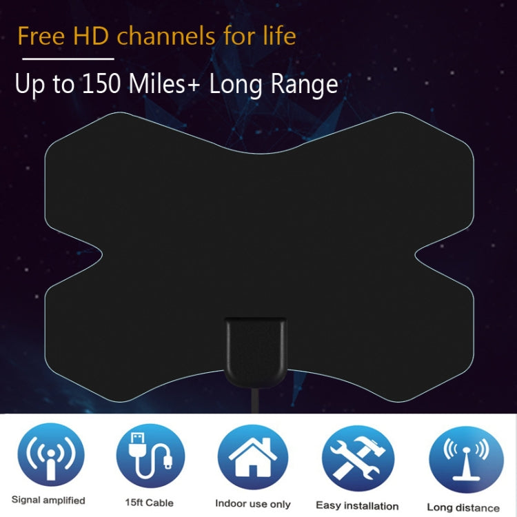 MYC-HDTV050 X Shield 25dB 4K HDTV Antenna, Reception Range: 150 Miles - Consumer Electronics by buy2fix | Online Shopping UK | buy2fix