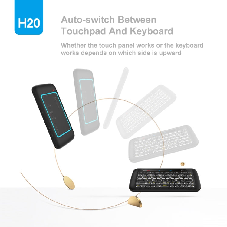 H20 2.4GHz Mini Smart Wireless Multi-Touch Touch Keyboard -  by buy2fix | Online Shopping UK | buy2fix