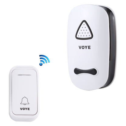 VOYE V025F Home Music Remote Control Wireless Doorbell with 38 Polyphony Sounds, US Plug(White) - Security by VOYE | Online Shopping UK | buy2fix