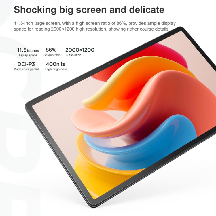 Lenovo Pad Plus 2023 WiFi Tablet, 11.5 inch,  6GB+128GB, Face Identification, Android 12 MediaTek Helio G99 Octa Core, 7700mAh Battery(Green) - Lenovo by Lenovo | Online Shopping UK | buy2fix