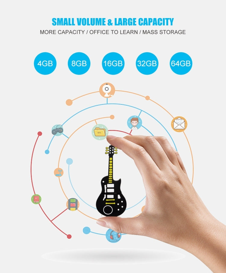 MicroDrive 16GB USB 2.0 Music Note U Disk - Computer & Networking by MicroDrive | Online Shopping UK | buy2fix